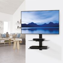 Table under on sale mounted tv